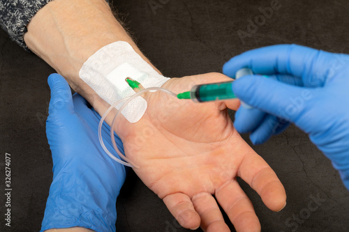 Blood test catheter