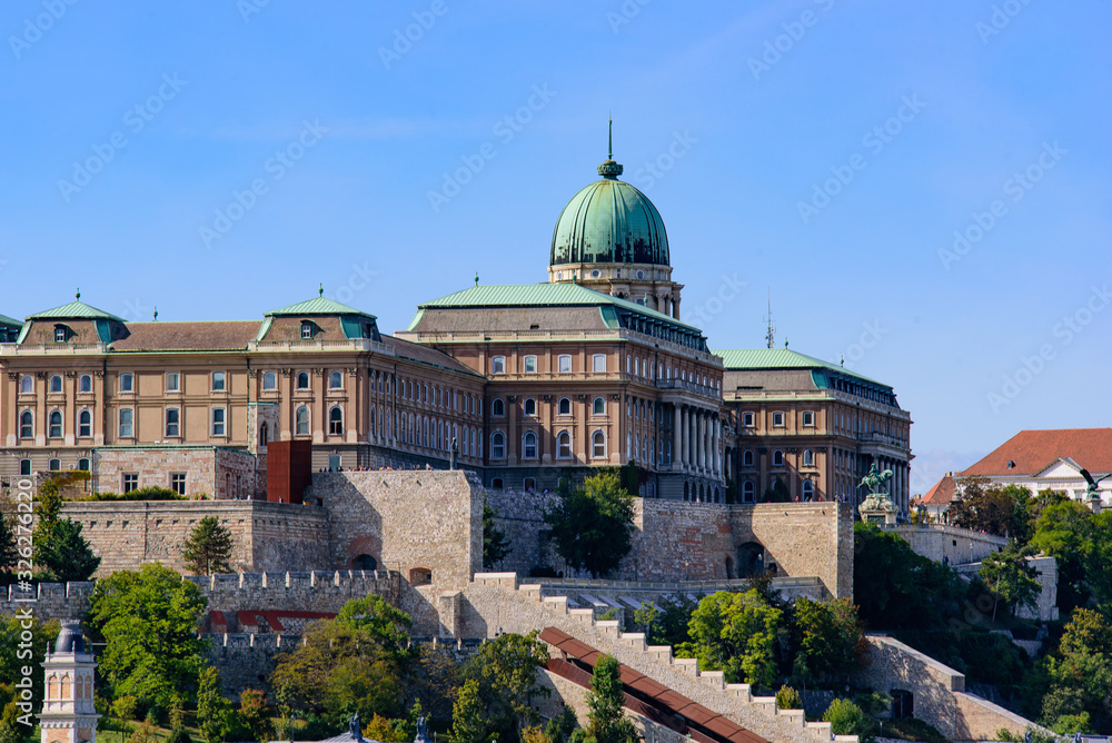 Buda Castle, the historical castle and palace complex of the Hungarian kings in Budapest, Hungary