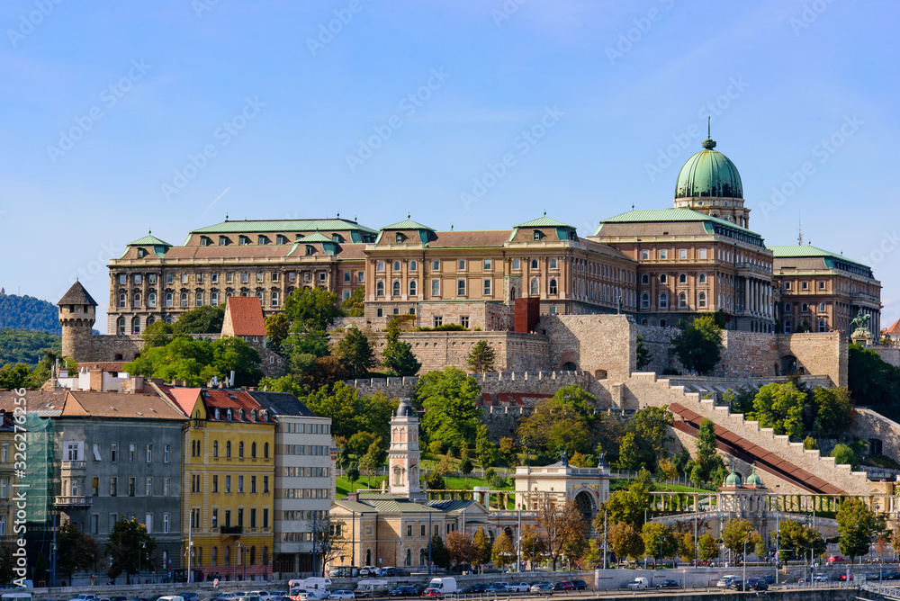 Fototapeta premium Buda Castle, the historical castle and palace complex of the Hungarian kings in Budapest, Hungary