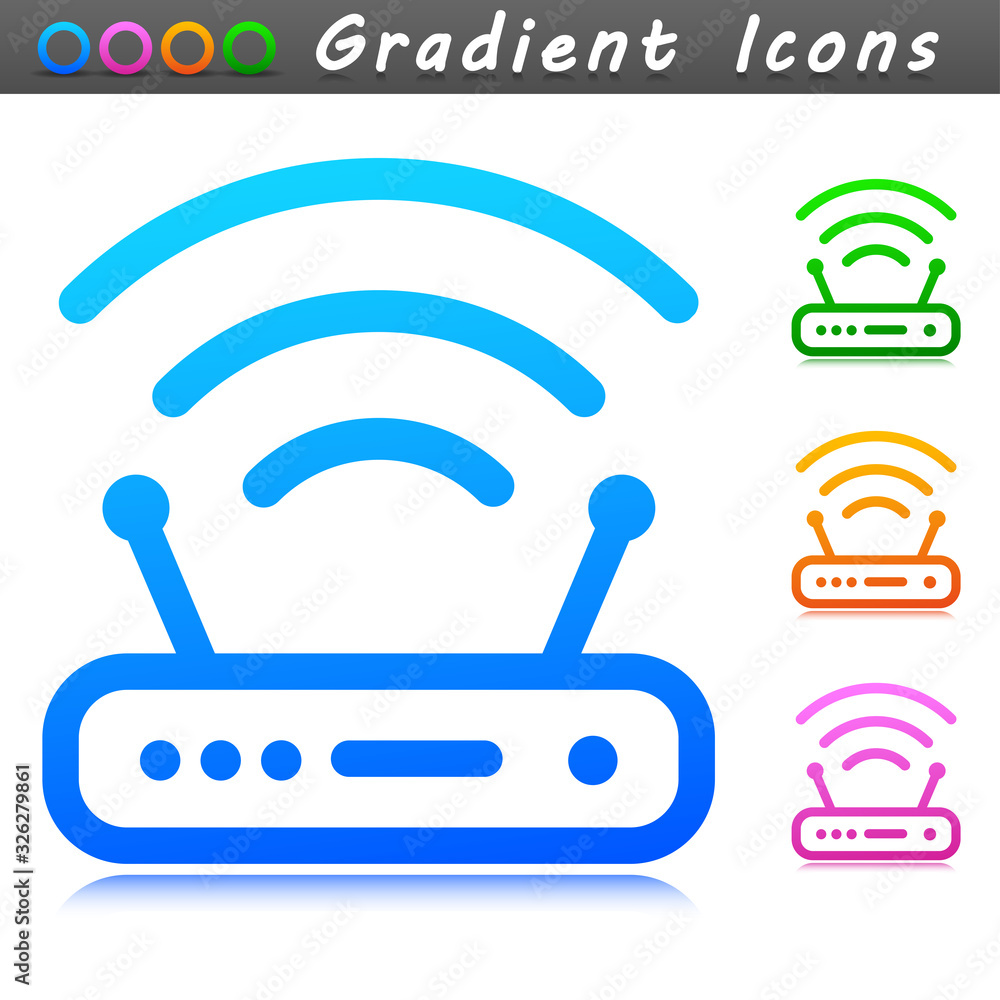 Vector router symbol icon design Vector router symbol icon design