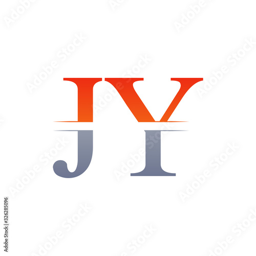 JY letter Type Logo Design vector Template. Abstract Letter JY logo Design