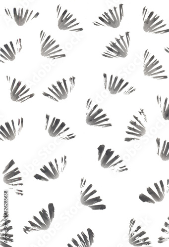 black and white background  flowers  buds