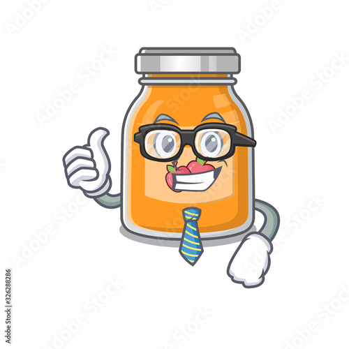 cool and smart Businessman apple jam wearing glasses