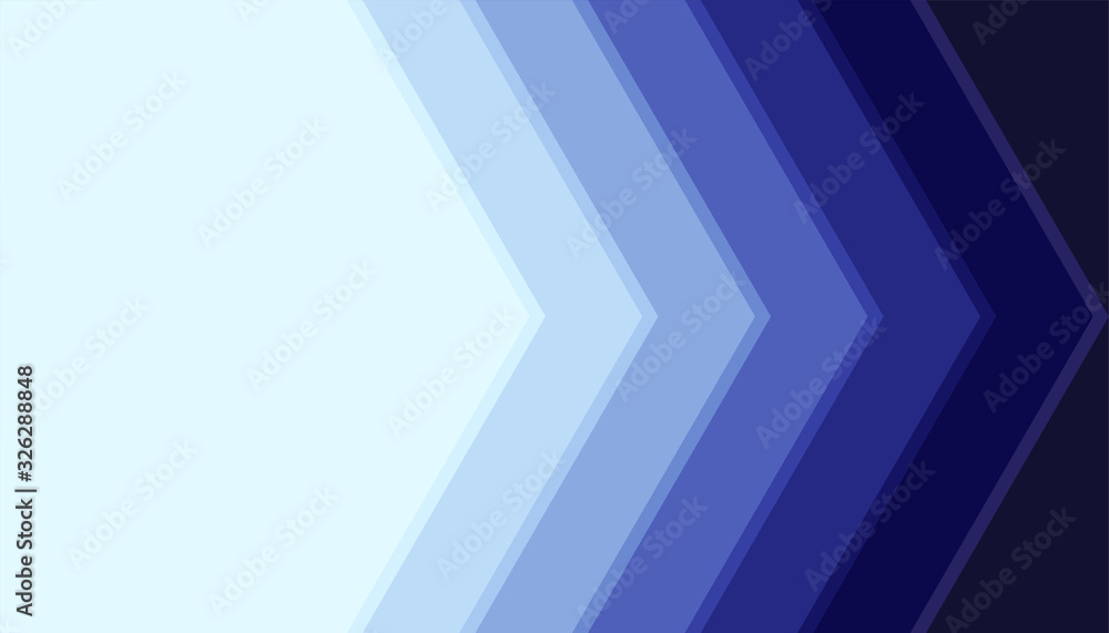 Obraz premium Blue Stack Arrow Abstract Background with Copy space