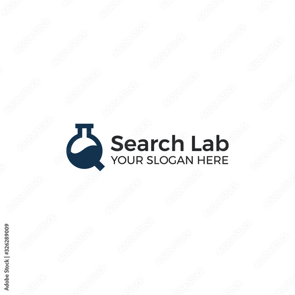 Search lab logo vector for research technology company Search lab logo vector for research technology company