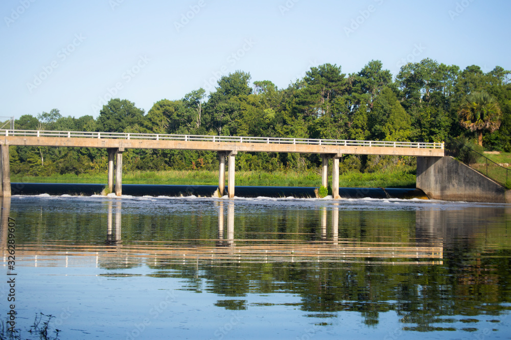 Blanchard park bridge river