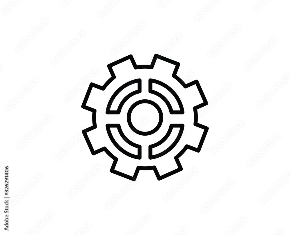 Gear line icon