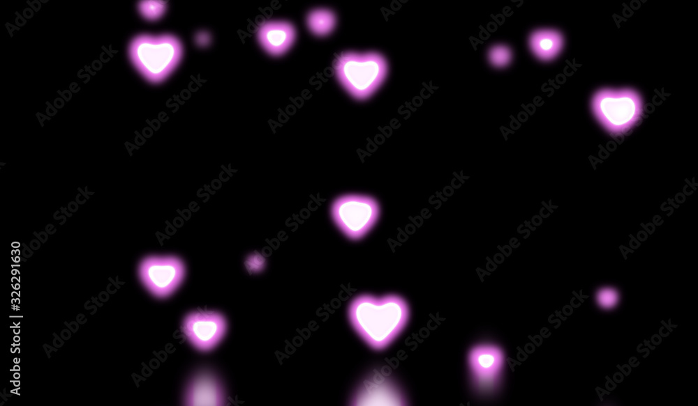 The wallpaper of the picture where the light of the heart is spreading The wallpaper of the picture where the light of the heart is spreading