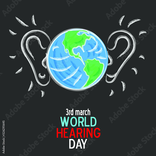 3 march world hearing day illustration