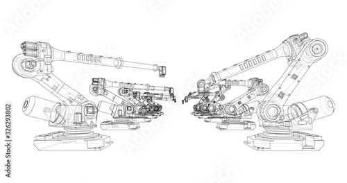 A industral robots manipulators