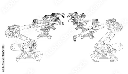 A industral robots manipulators