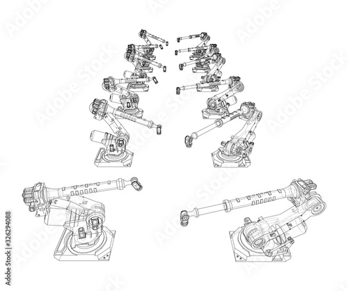A industral robots manipulators