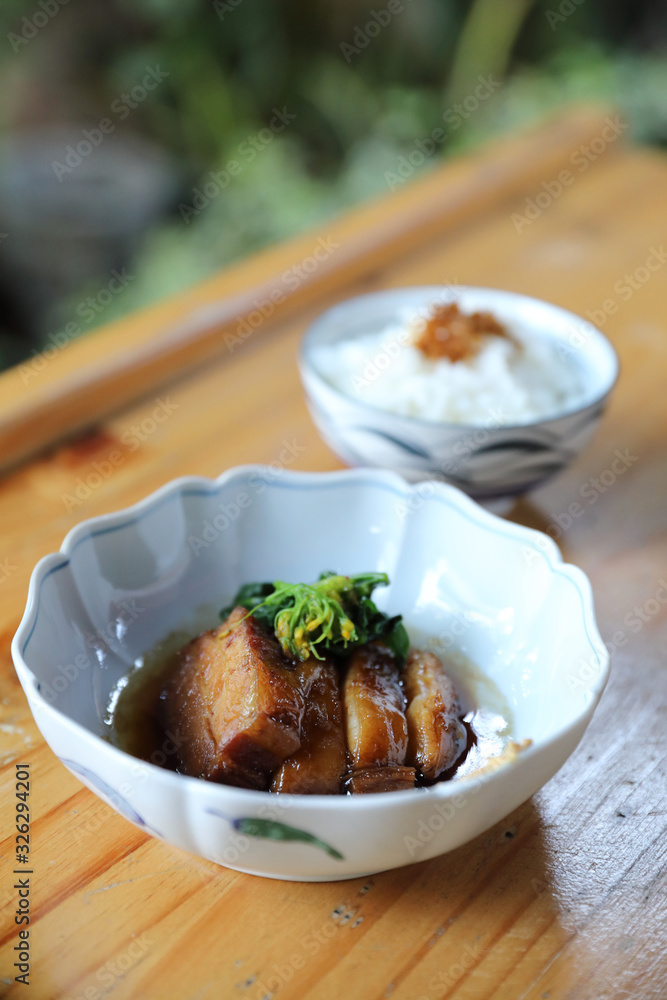 braised pork belly in Japanese style