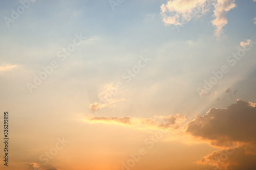 Fototapeta Naklejka Na Ścianę i Meble -  Sky background in sunrise dawn