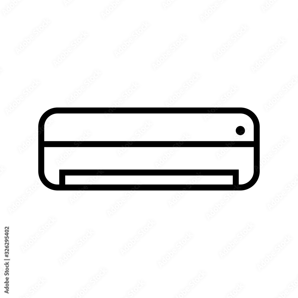 air conditioner - home appliances icon vector design template air conditioner - home appliances icon vector design template