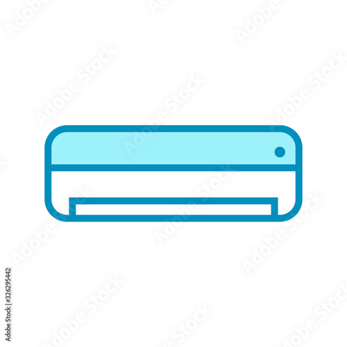 air conditioner - home appliances icon vector design template