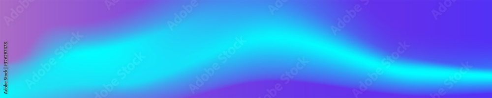 Panorama. Modern abstract background with color vibrant gradient shapes. Trendy design template for banners, flyers, covers, presentations, identity, landing pages, websites. Vector illustration.  - obrazy, fototapety, plakaty 