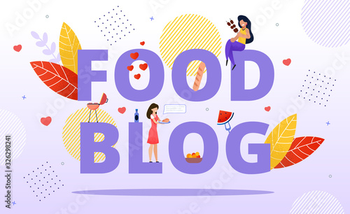 Food Blogging, Meal Hunter Review, Online Recipe for Easy Cooking. Proper Healthy Nutrition, Festive Dinner Preparation Recommendation. Tiny Woman on Capital Letters Streaming Culinary Video