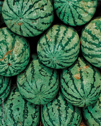 watermelons at market