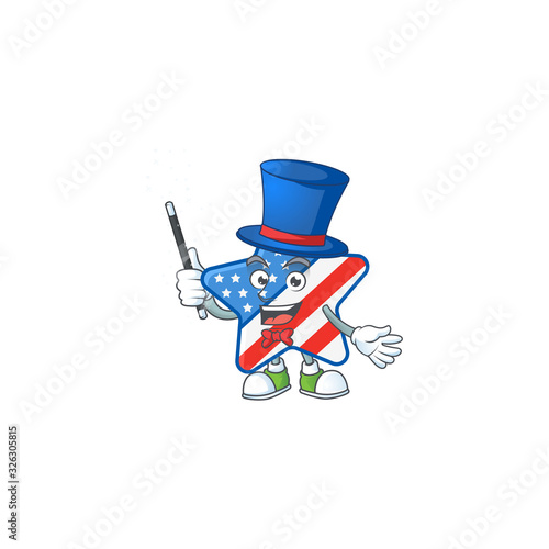 A character of USA star performance as a Magician