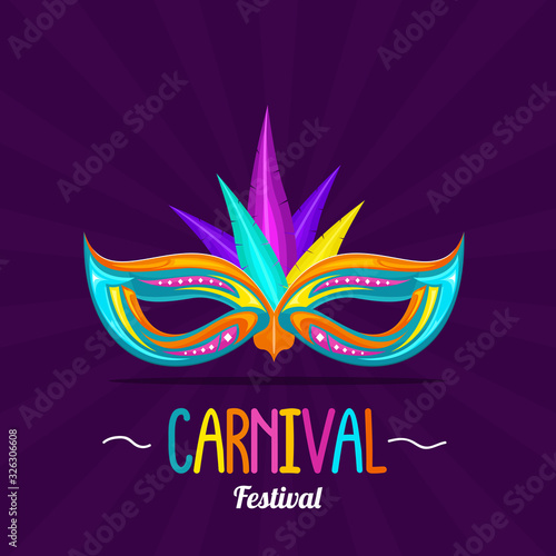 Greeting Card Venice Carnival Background
