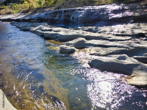 Miraculous fossils left behind by an explosion of an estimated 1.8 million years ago. A river surrounded by fossils. The name of the miracle river is 