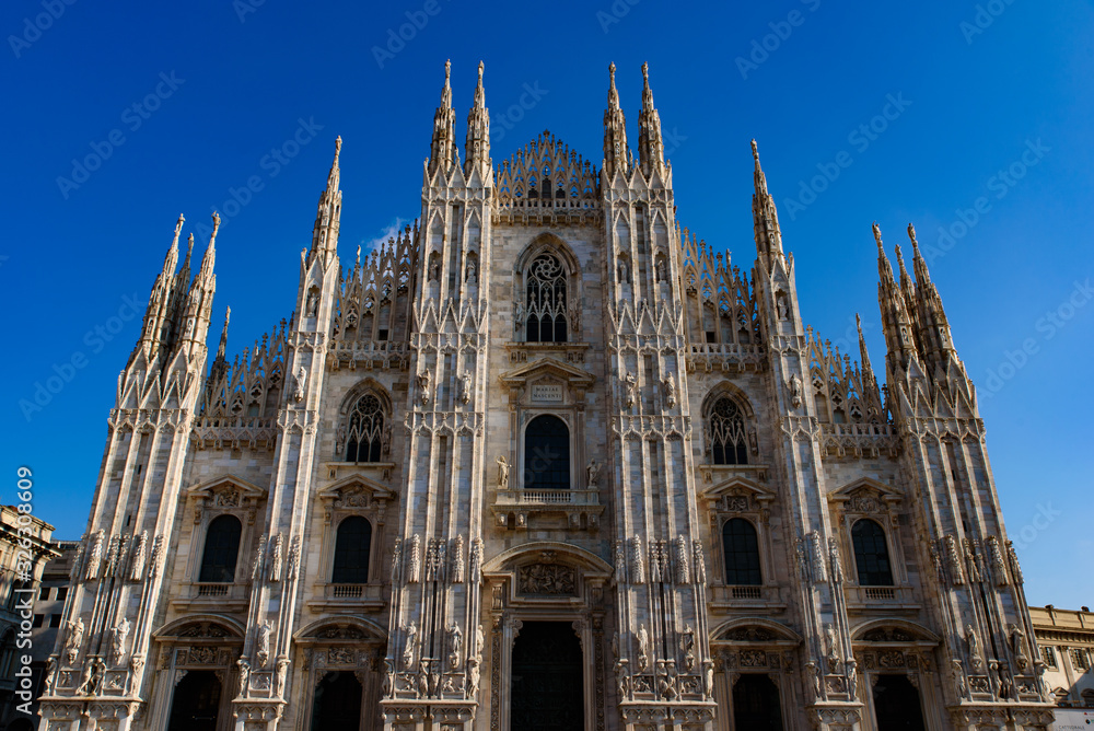 Milan Cathedral (Duomo di Milano), the cathedral church of Milan, Italy. It's the fourth largest church in the world.