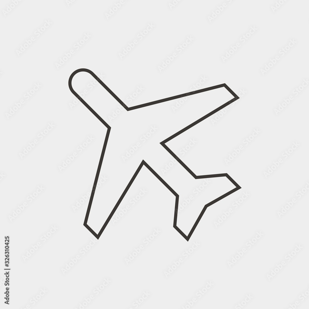 airplane icon vector illustration and symbol for website and graphic design airplane icon vector illustration and symbol for website and graphic design