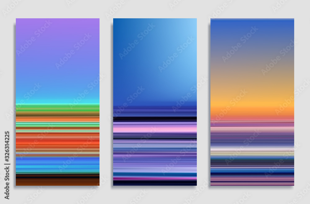 Mobile phone wallpaper or package cover design. Colorful gradient background. 