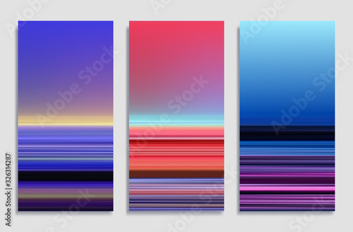 Mobile phone wallpaper or package cover design. Colorful gradient background.  © plasteed