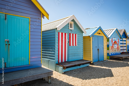Brighton Beach Huts in Melbourne Victoria 