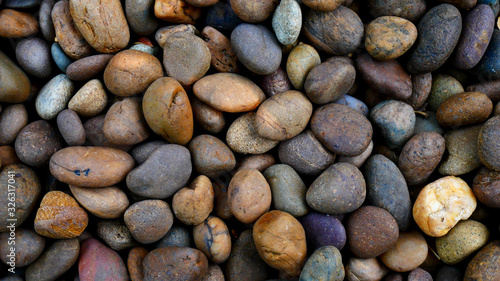 pebbles on beach stone background