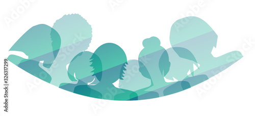 Silhouette de femmes