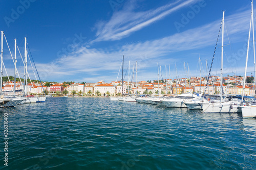 Marina in in Mali Losinj town, Croatia.