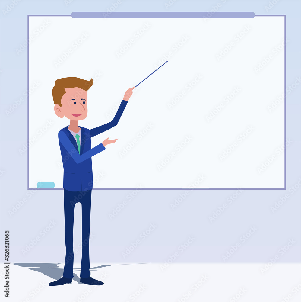 Business people talk about stock market and investment Illustration vector On cartoons style Board view background Business people talk about stock market and investment Illustration vector On cartoons style Board view background