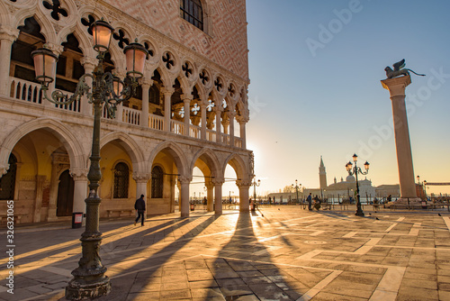 St Mark's Square (Piazza San Marco) at sunrise time, Venice, Italy © momo11353