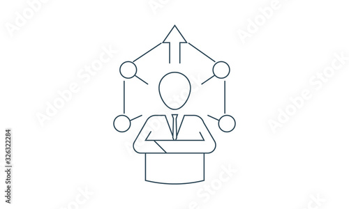 Personal effectiveness icon for productivity and goal achievement