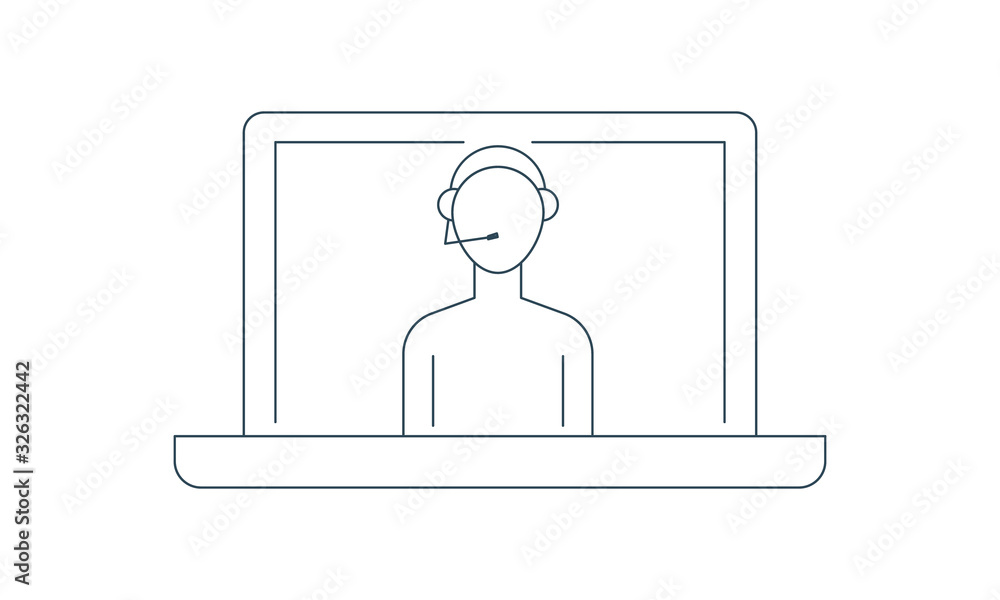 Webinar icon for online education and virtual events Webinar icon for online education and virtual events