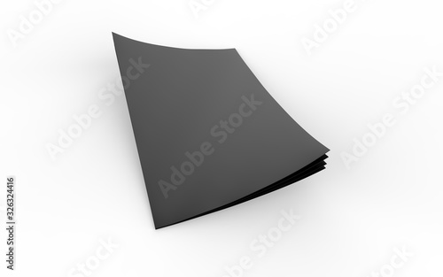 blank A4 paper. Templates for presentation of the design of a flyer, cover or poster. mock up brochure. 3d illustration