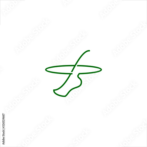 Fotografia Foot logo care revitalise design