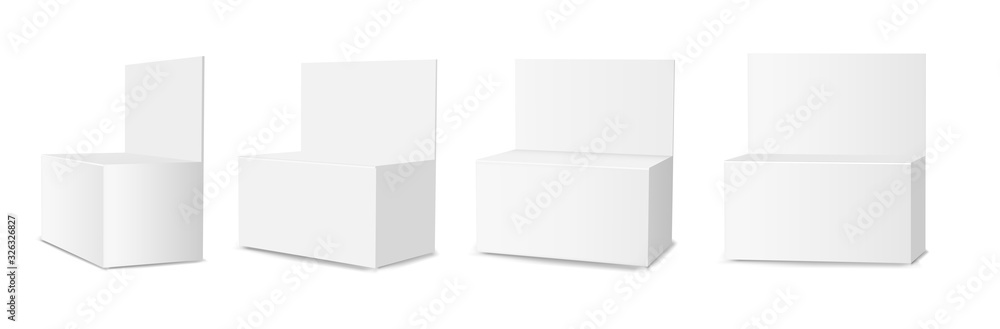 White empty plastic packaging. Blank sachet with hang slot White empty plastic packaging. Blank sachet with hang slot