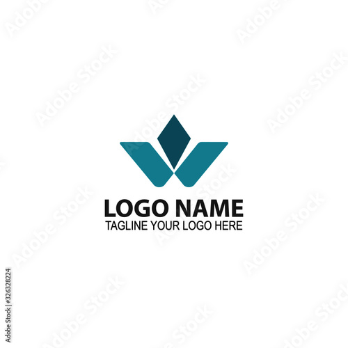Free Download design illustration of a company logo in the form of a W as a initial logo - GFXLoad