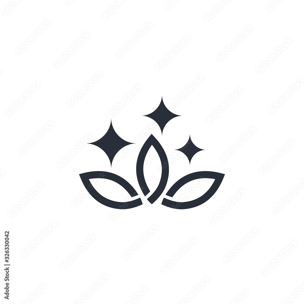 Cleanliness, freshness, aroma. Vector linear icon on a white background. Cleanliness, freshness, aroma. Vector linear icon on a white background.