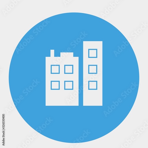 building icon vector illustration and symbol for website and graphic design