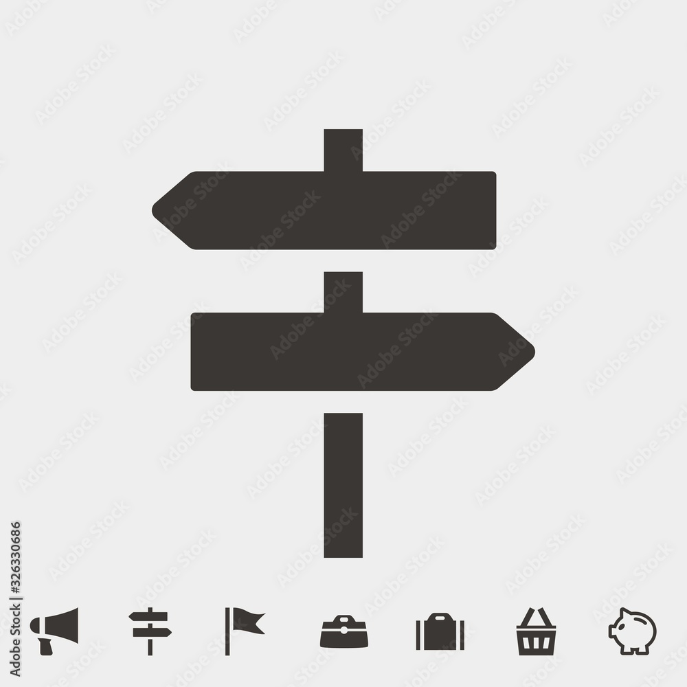 direction post icon vector illustration and symbol for website and graphic design direction post icon vector illustration and symbol for website and graphic design