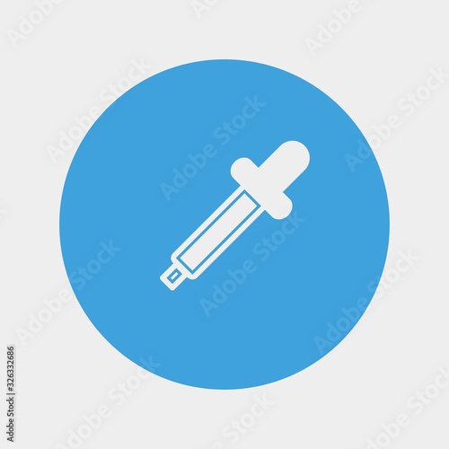 pipette dropper icon vector illustration and symbol for website and graphic design