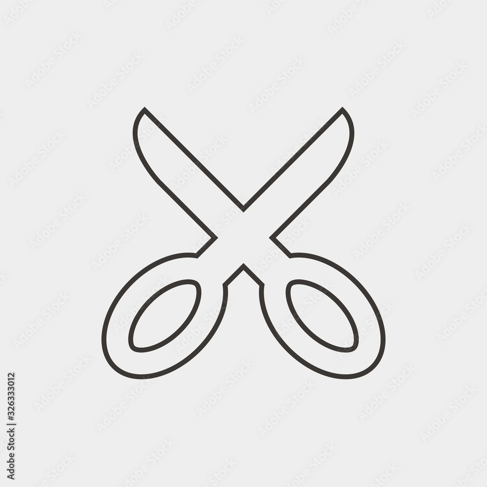 scissors icon vector illustration and symbol for website and graphic design scissors icon vector illustration and symbol for website and graphic design