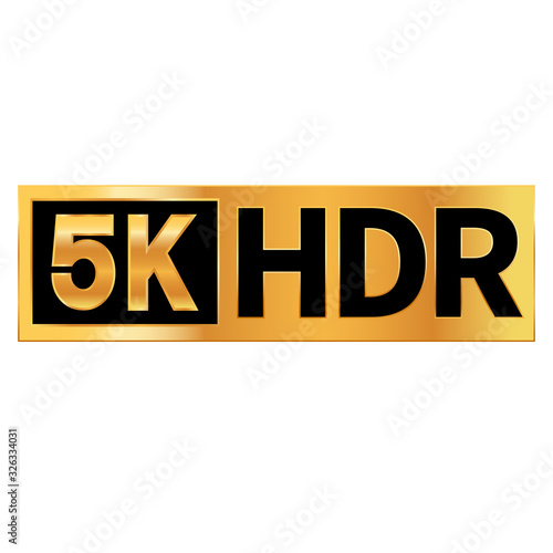 5K Ultra HD resolution icon for web and mobile