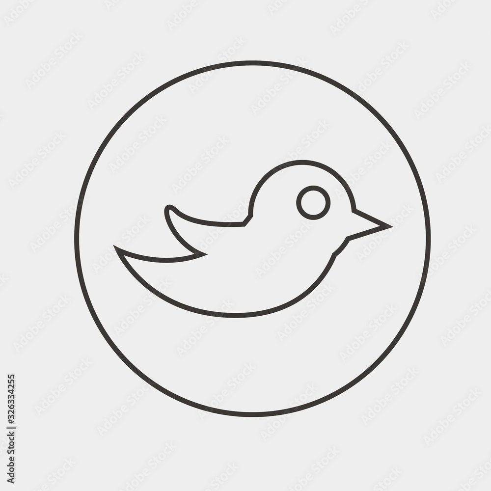 bird icon vector illustration and symbol for website and graphic design bird icon vector illustration and symbol for website and graphic design