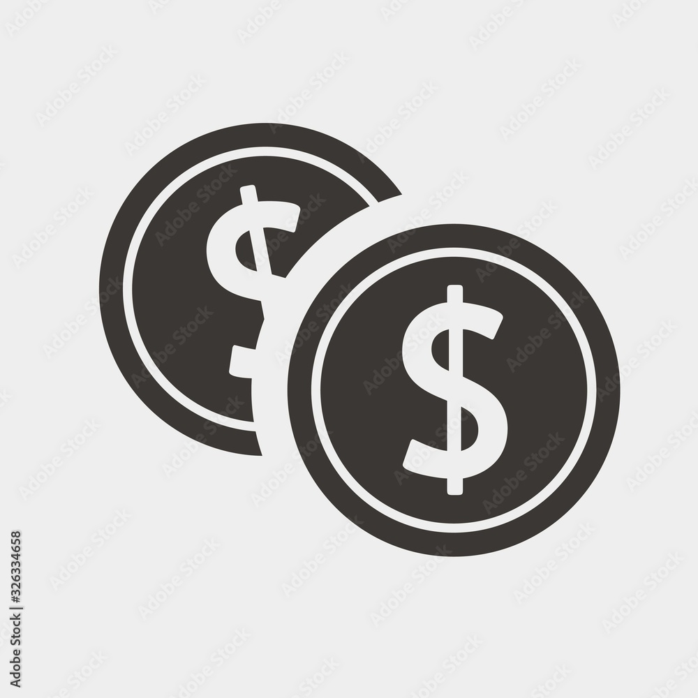 coin icon vector illustration and symbol for website and graphic design coin icon vector illustration and symbol for website and graphic design